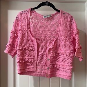 Zara button up top never worn
